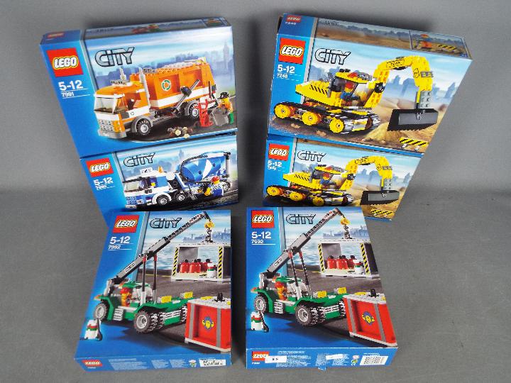 LEGO - 6 boed Lego City sets, 2 x # 7248, # 7990, # 7991, 2 x # 7992.