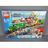 LEGO - A boxed Lego City Cargo Train Deluxe set # 7898 still factory sealed,
