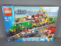 LEGO - A boxed Lego City Cargo Train Deluxe set # 7898 still factory sealed,