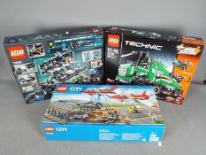 LEGO - 3 boxed Lego sets, # 42008 Technic Service Truck, # 60103 City Airport Air Show,