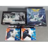 Corgi, Corgi Aviation - Four boxed diecast model aircraft and military vehicles form Corgi.