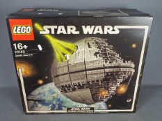 LEGO - # 10143 Star Wars Death Star II in an opened box with the parts in zip lock bags so it is
