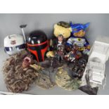 Star Wars, Assassins Creed, Others - A mixed collection of action figures, toys, and soft toys.