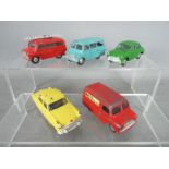 Corgi Toys - Five unboxed diecast vehicles by Corgi Toys all featuring flywheel motor.