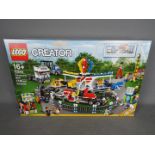 Lego - a Lego Creator Expert 10244 Fair Ground Mixer construction set, factory sealed .