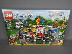 Lego - a Lego Creator Expert 10244 Fair Ground Mixer construction set, factory sealed .