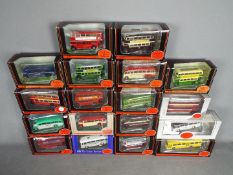 EFE - A flotilla of 18 boxed diecast model buses from EFE.