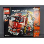 LEGO - A boxed Lego Technic motorized truck # 8258.