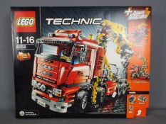 LEGO - A boxed Lego Technic motorized truck # 8258.