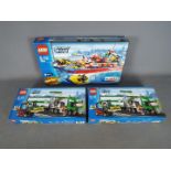 LEGO - 3 boxed Lego City sets, 2 x # 7733, # 7906.