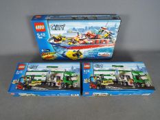 LEGO - 3 boxed Lego City sets, 2 x # 7733, # 7906.