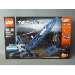 LEGO - A boxed Lego Technic powered Crawler Crane # 42042,