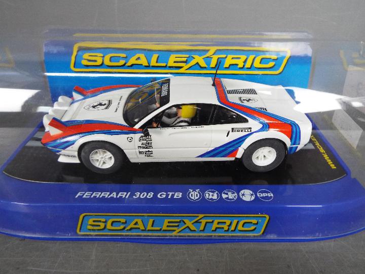 Scalextric - Ferrari 308 GTB, 2 x Bugatti Veyron slot cars. - Image 3 of 4