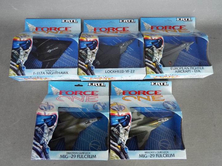 Ertl - Five boxed diecast 'Force One' model aircraft from Ertl.