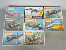 Matchbox - A squadron of seven boxed 1:72 scale plastic model aircraft kits by Matchbox.