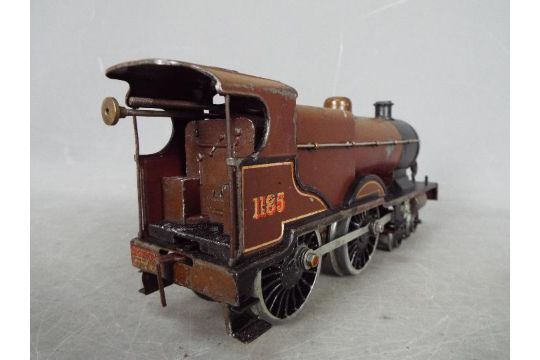 Hornby - An unboxed Hornby No.2 Special Clockwork 4-4-0 Locomotive Op.No.1185 in LMS brown livery. - Image 2 of 6