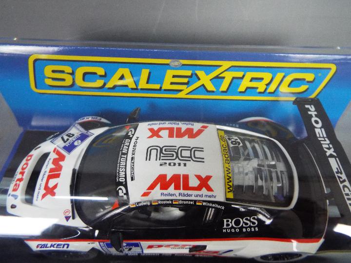 Scalextric - 3 x Audi R8 LMS limited edition slot cars, - Image 6 of 6
