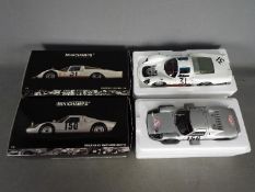 Minichamps - Porsche 904 GTS and Porsche 906 LH in 1:18 scale. # 656750, # 666131.