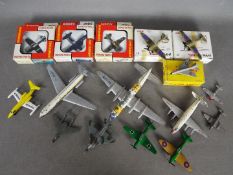 Airfix, Dinky Toys, Tonka Matchbox - A fleet of mixed boxed and unboxed diecast model aircraft.