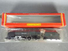 Hornby - A boxed OO gauge Hornby R221 Coronation Class 4-6-2 steam locomotive and tender Op.No.