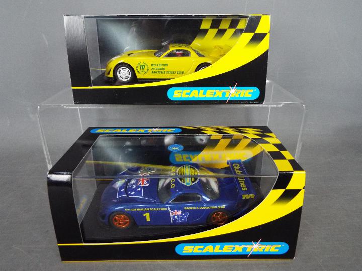 Scalextric - 2 x TVR Speed 12 special edition models # C2452 made for the Australian Scalextric