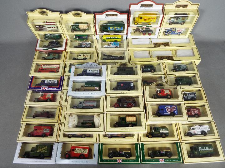Lledo - A collection of 58 boxed diecast vehicles by Lledo.