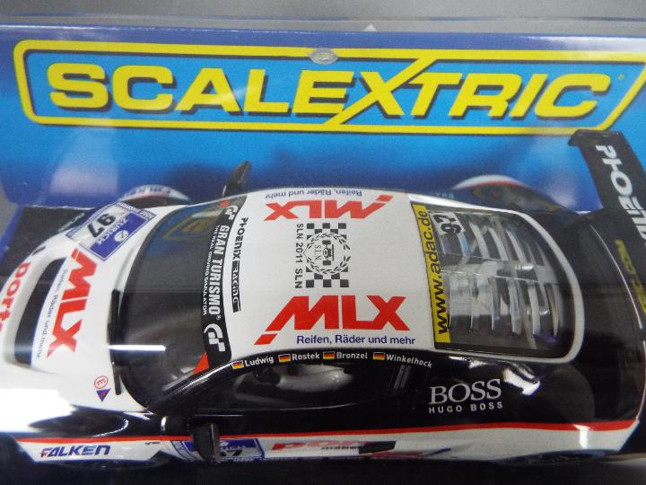 Scalextric - 3 x Audi R8 LMS limited edition slot cars, - Image 4 of 6