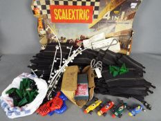 Scalextric - a Scalextric 4 in 1 (4 lane ) racing set, all four cars in the box,