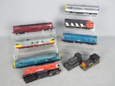 Hornby, Trix, Others - A grouping of unboxed OO gauge locomotives.