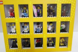 LEGO - A Lego #852820 Minifigures Collector's Box containing 15 Minifigures,
