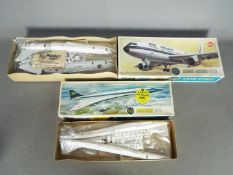 Airfix - Two boxed vintage Airfix plastic model aircraft kits in 1:144 scale.