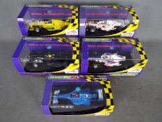 Scalextric - 5 x A1 grand Prix cars including Australia, Canada, New Zealand.