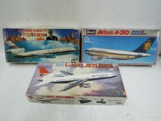 Revell - Three boxed vintage model aircraft kits in 1:144 scale by Revell.