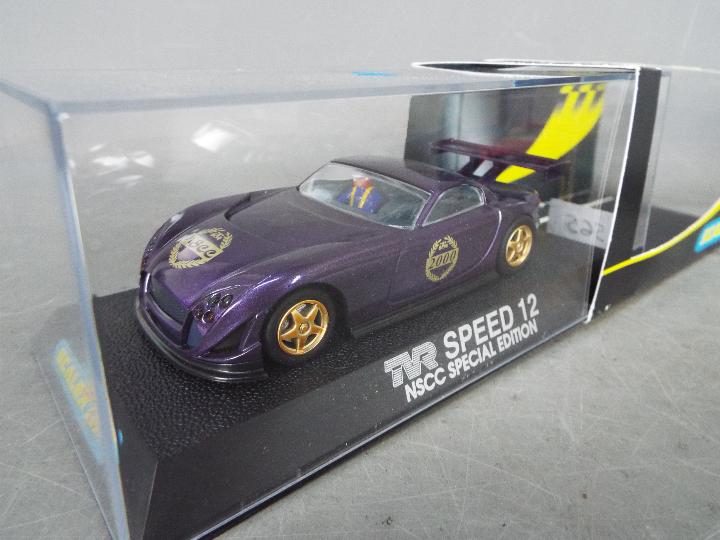 Scalextric - 2 x TVR Speed 12 NSCC limited edition cars. # C2468. - Image 3 of 5