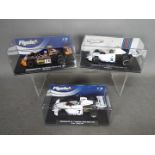 Flyslot - 3 x Brabham BT 44 slot car models in different liveries, # 062101, # 062102, # 062103.