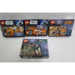 LEGO, Star Wars - Four boxed Lego Star Wars sets.