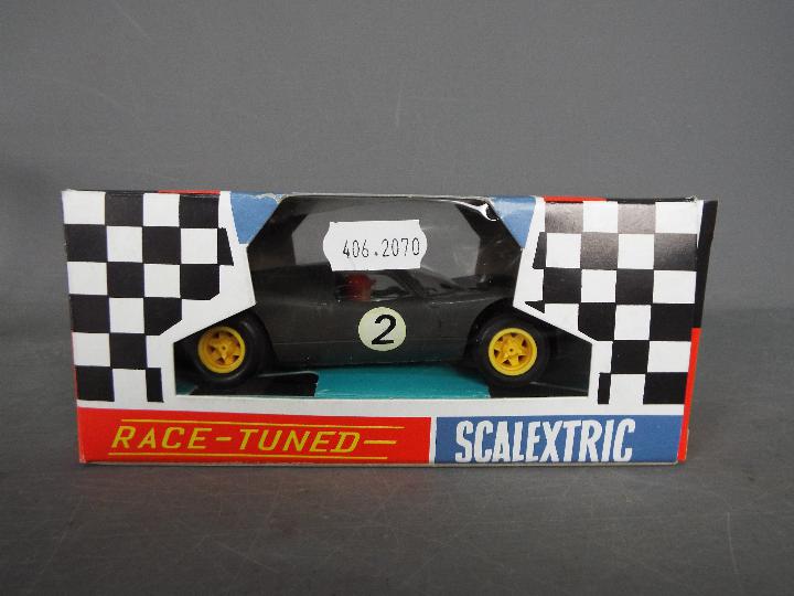 Scalextric - Vintage Lamborghini Miura and 2 x Mirage Ford slot cars in reproduction boxes. - Image 2 of 5