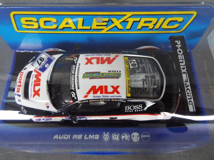 Scalextric - 2 x Audi R8 LMS limited edition slot cars, - Image 4 of 5