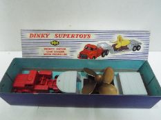 Dinky Toys - A boxed Dinky Toys #986 Mighty Antar Low Loader with Propeller load.