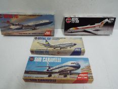Airfix - Four boxed 1:144 scale plastic model aircraft kits by Airfix.