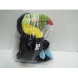 Bearhouse Bears - "Rio" Toucan. Factory sealed in bag with tags inside. Bag measures 34 cm.