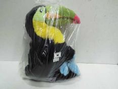 Bearhouse Bears - "Rio" Toucan. Factory sealed in bag with tags inside. Bag measures 34 cm.