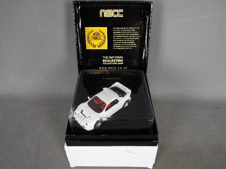 Scalextric- A Ford RS200 in white.