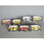 Corgi Detail Cars - A school of seven boxed 1:43 scale 'Ferrari' diecast model cars.