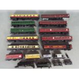 Hornby, Lima, Triang, Other - An siding of unboxed OO gauge freight and passenger rolling stock,