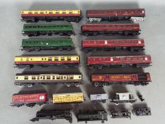 Hornby, Lima, Triang, Other - An siding of unboxed OO gauge freight and passenger rolling stock,