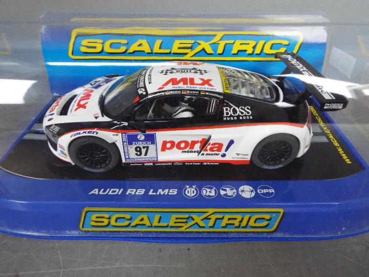 Scalextric - 2 x Audi R8 LMS limited edition slot cars, - Image 3 of 5