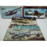 Airfix; Flugzeug, Other - Four boxed plastic aircraft model kits in 1:72 scale.