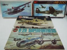 Airfix; Flugzeug, Other - Four boxed plastic aircraft model kits in 1:72 scale.
