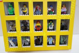 LEGO - A Lego #852820 Minifigures Collector's Box containing 15 Minifigures,